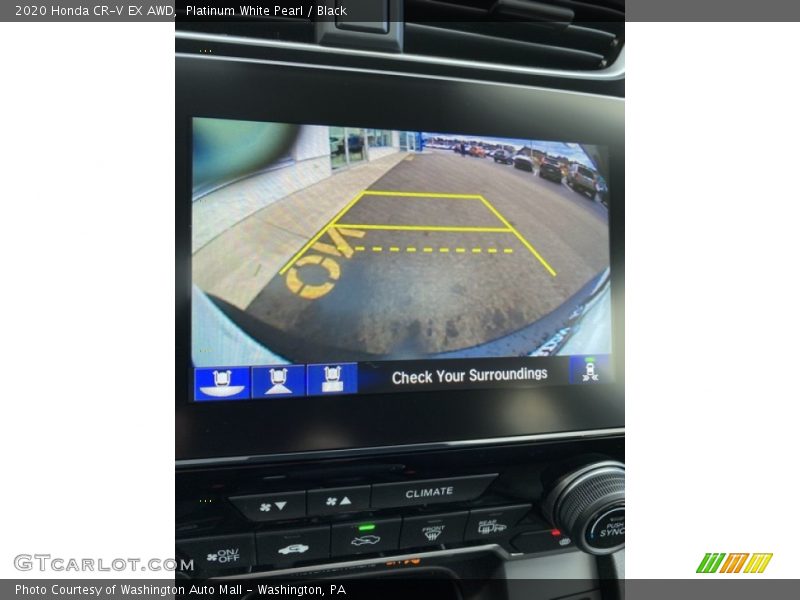 Platinum White Pearl / Black 2020 Honda CR-V EX AWD