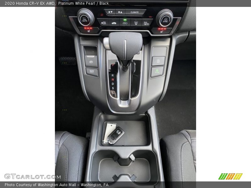 Platinum White Pearl / Black 2020 Honda CR-V EX AWD