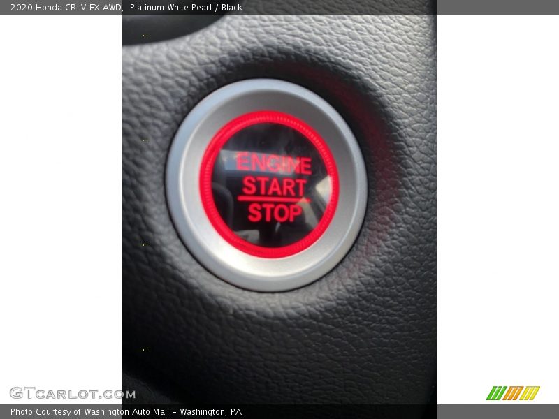Platinum White Pearl / Black 2020 Honda CR-V EX AWD