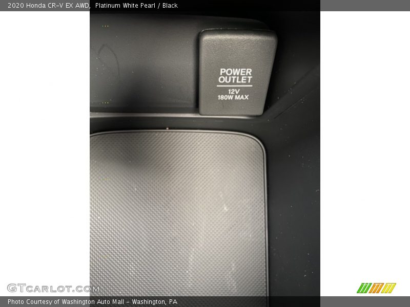Platinum White Pearl / Black 2020 Honda CR-V EX AWD