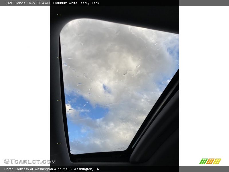 Platinum White Pearl / Black 2020 Honda CR-V EX AWD
