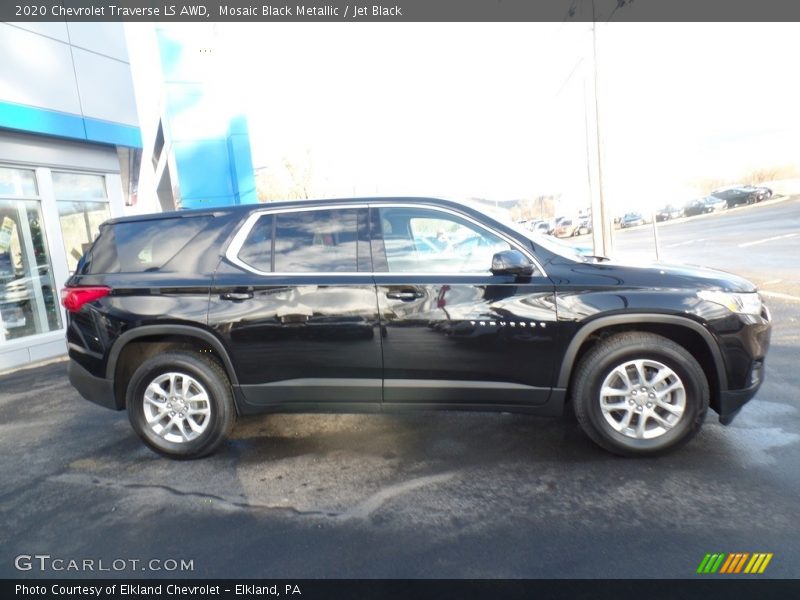 Mosaic Black Metallic / Jet Black 2020 Chevrolet Traverse LS AWD