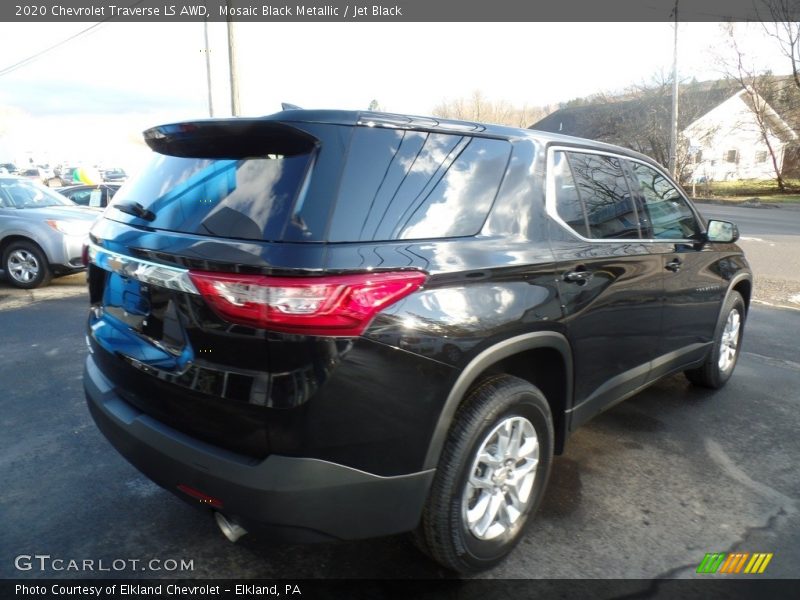 Mosaic Black Metallic / Jet Black 2020 Chevrolet Traverse LS AWD