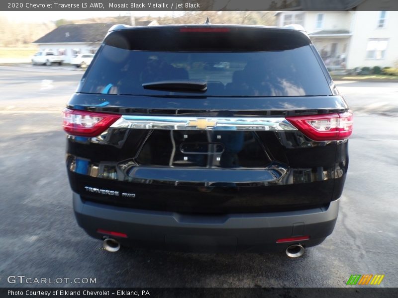 Mosaic Black Metallic / Jet Black 2020 Chevrolet Traverse LS AWD