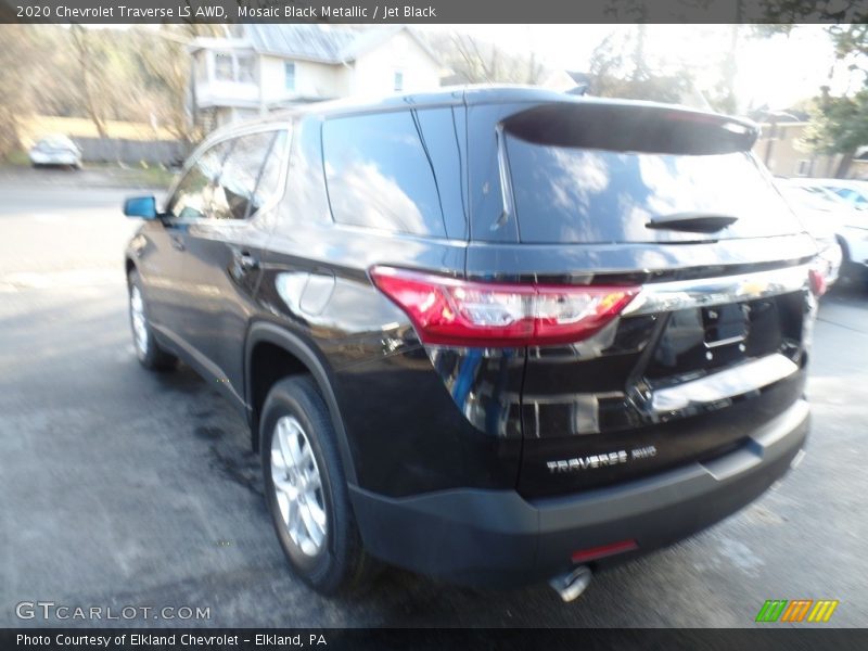 Mosaic Black Metallic / Jet Black 2020 Chevrolet Traverse LS AWD