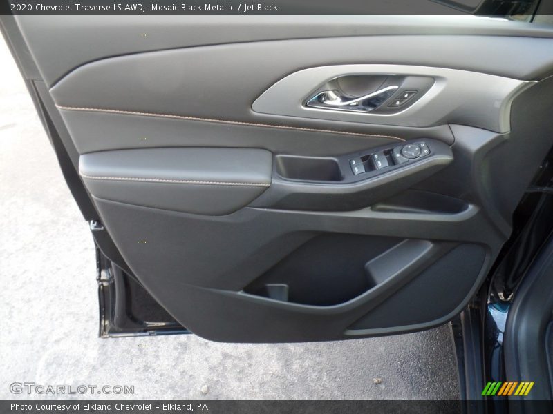 Mosaic Black Metallic / Jet Black 2020 Chevrolet Traverse LS AWD