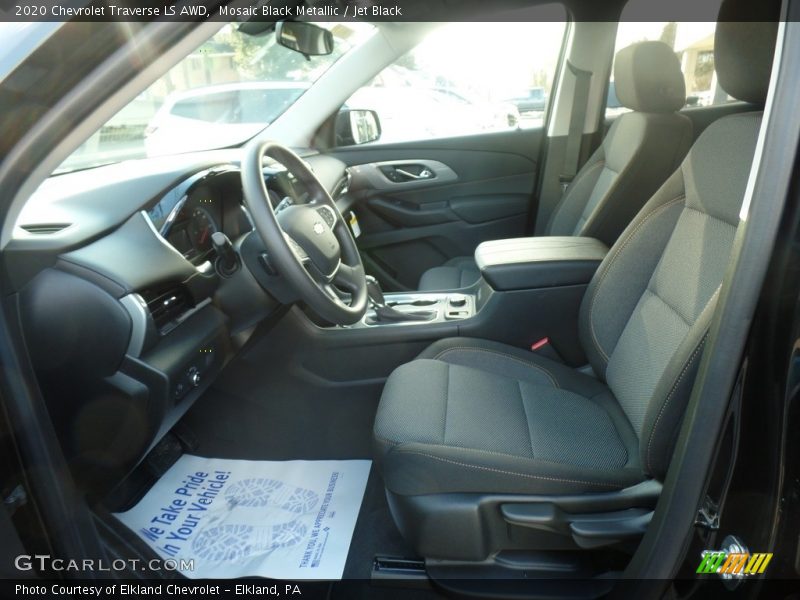 Mosaic Black Metallic / Jet Black 2020 Chevrolet Traverse LS AWD