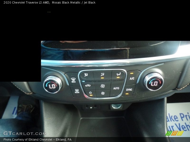 Mosaic Black Metallic / Jet Black 2020 Chevrolet Traverse LS AWD