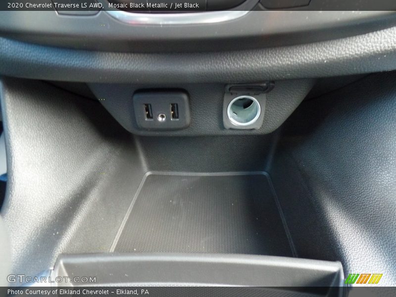 Mosaic Black Metallic / Jet Black 2020 Chevrolet Traverse LS AWD