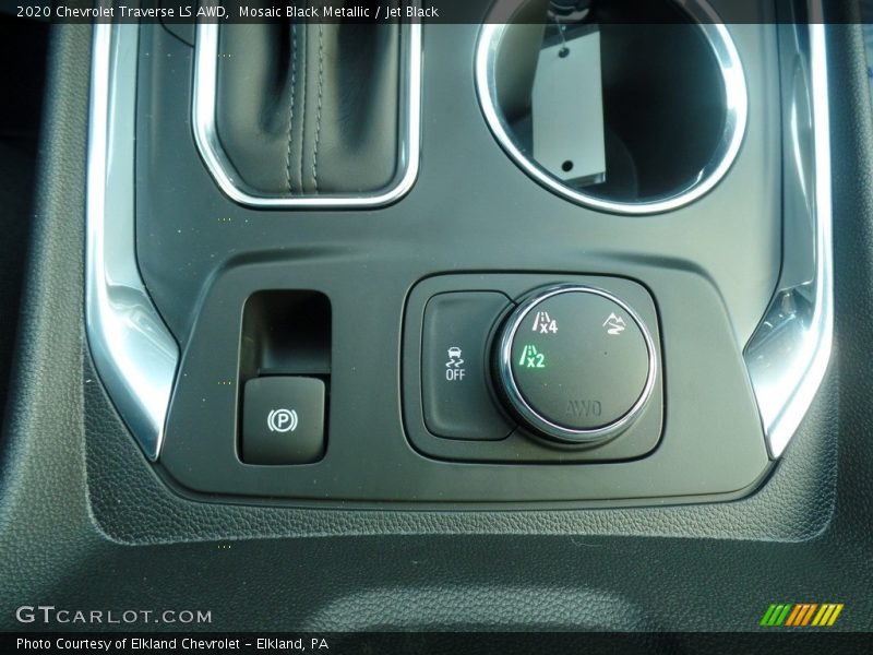 Mosaic Black Metallic / Jet Black 2020 Chevrolet Traverse LS AWD