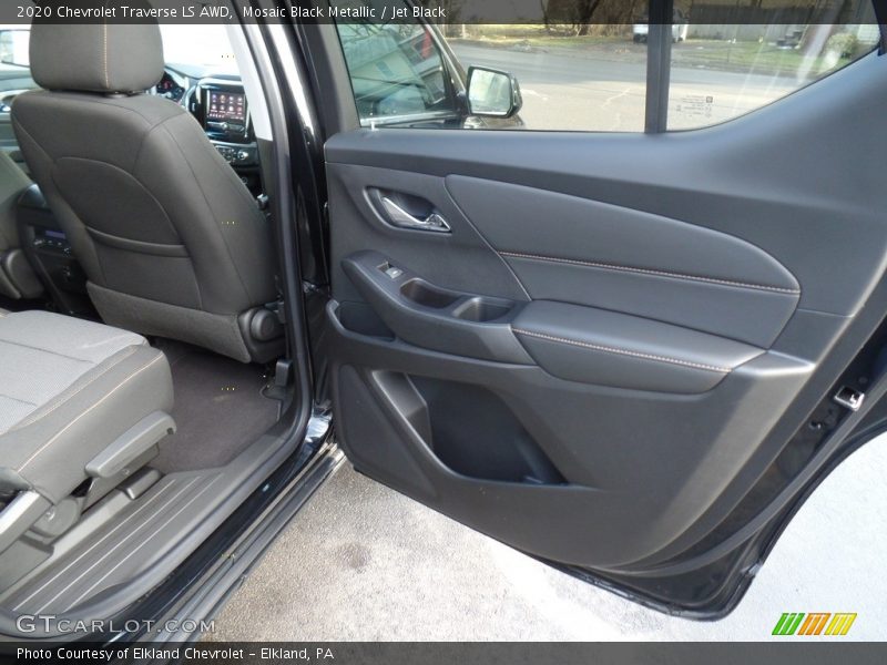 Mosaic Black Metallic / Jet Black 2020 Chevrolet Traverse LS AWD