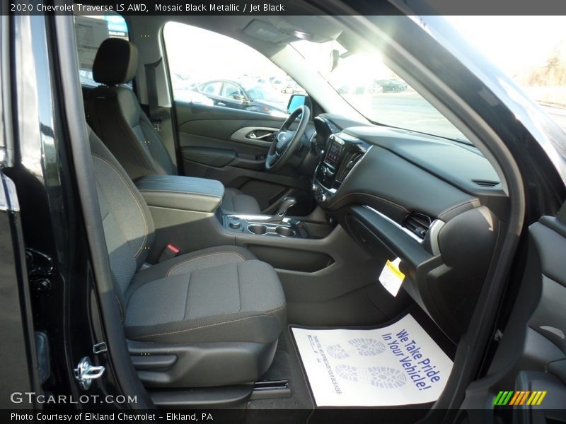 Mosaic Black Metallic / Jet Black 2020 Chevrolet Traverse LS AWD