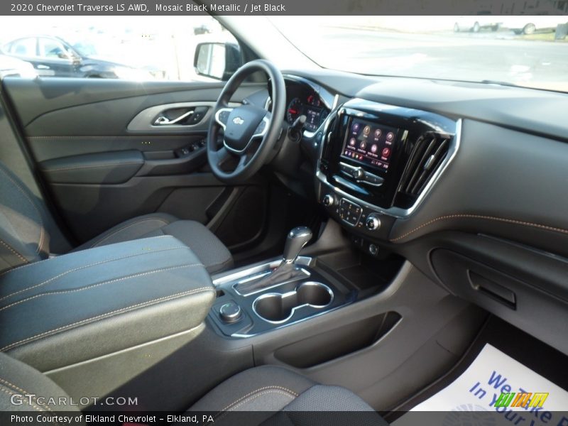 Mosaic Black Metallic / Jet Black 2020 Chevrolet Traverse LS AWD