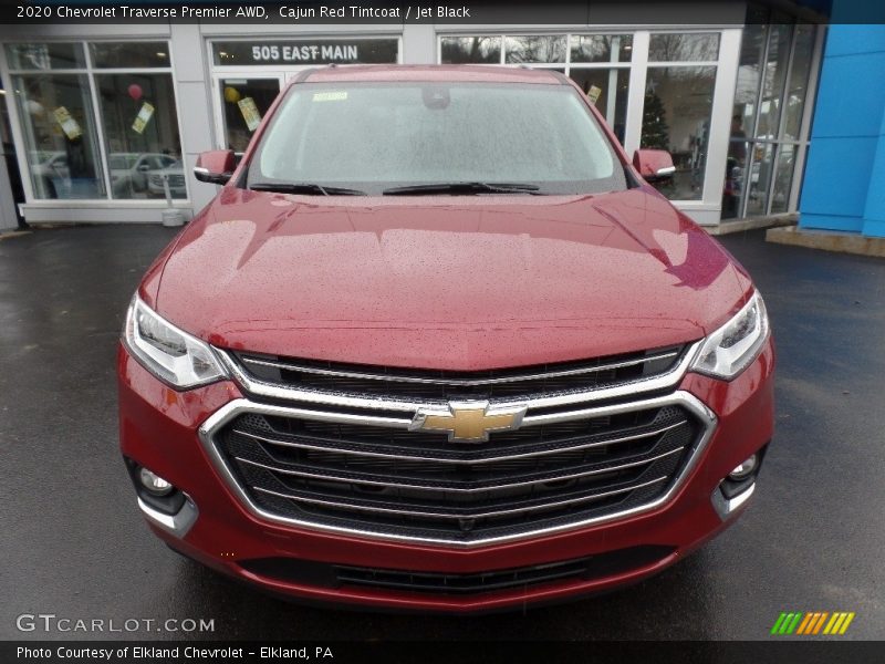 Cajun Red Tintcoat / Jet Black 2020 Chevrolet Traverse Premier AWD