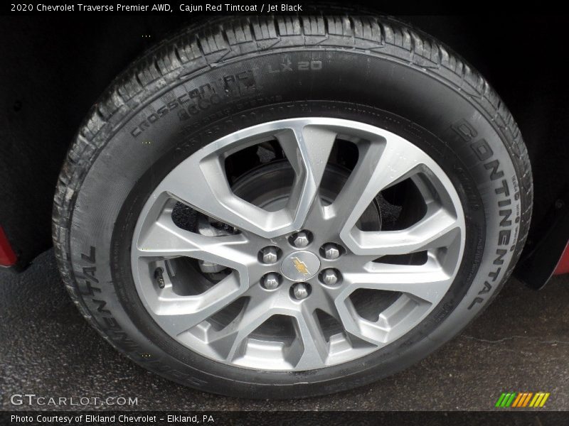 Cajun Red Tintcoat / Jet Black 2020 Chevrolet Traverse Premier AWD