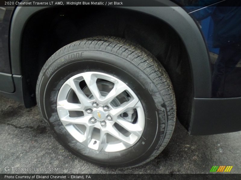 Midnight Blue Metallic / Jet Black 2020 Chevrolet Traverse LT AWD