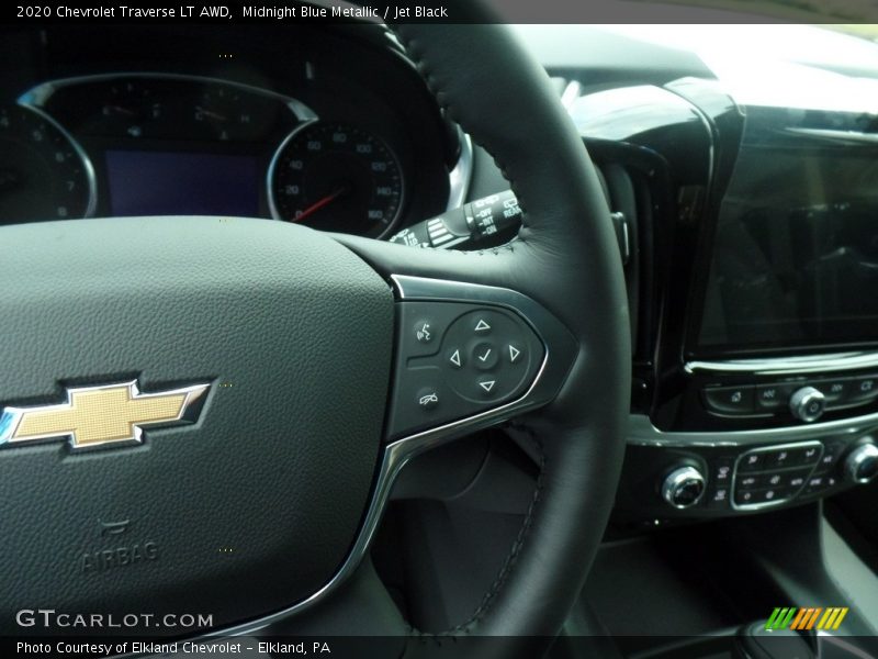 Midnight Blue Metallic / Jet Black 2020 Chevrolet Traverse LT AWD