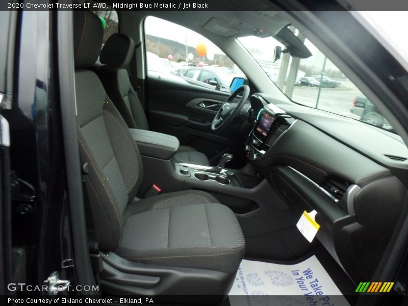Midnight Blue Metallic / Jet Black 2020 Chevrolet Traverse LT AWD