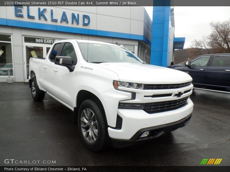 Summit White / Jet Black 2020 Chevrolet Silverado 1500 RST Double Cab 4x4