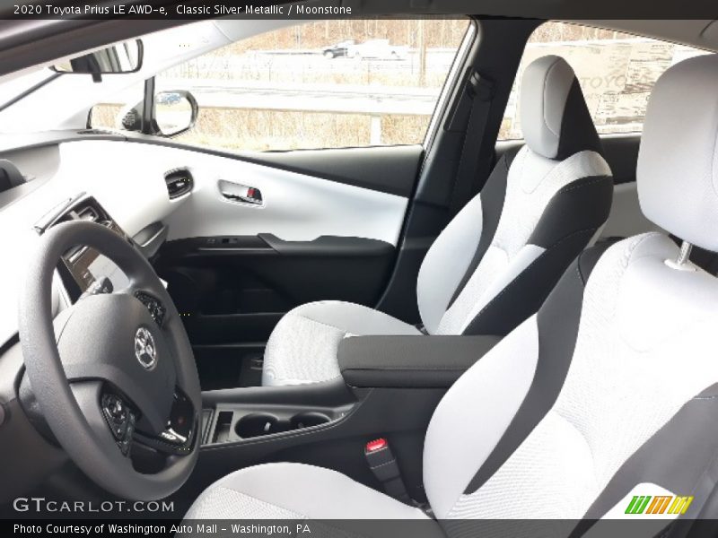 Front Seat of 2020 Prius LE AWD-e