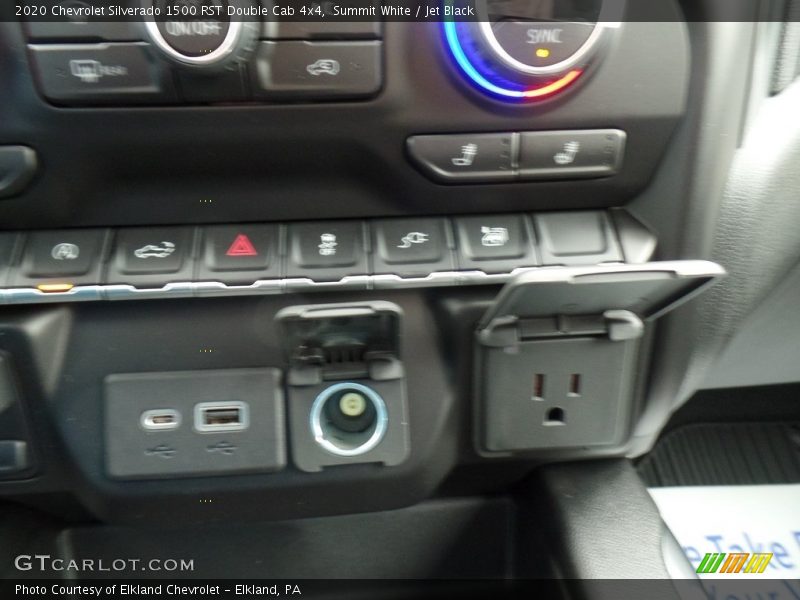 Summit White / Jet Black 2020 Chevrolet Silverado 1500 RST Double Cab 4x4