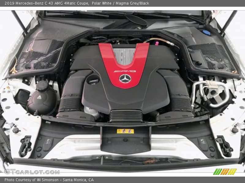 Polar White / Magma Grey/Black 2019 Mercedes-Benz C 43 AMG 4Matic Coupe