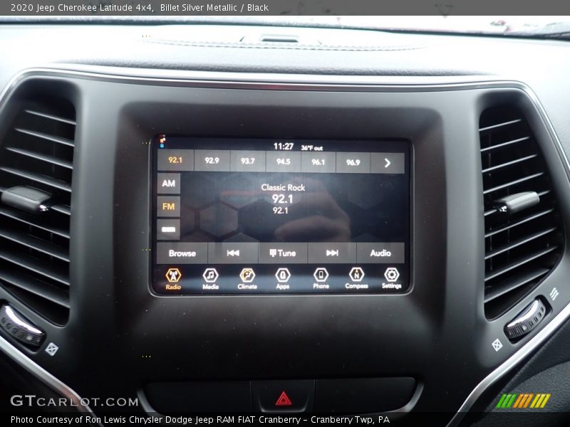Billet Silver Metallic / Black 2020 Jeep Cherokee Latitude 4x4