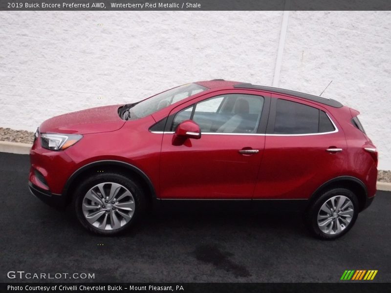  2019 Encore Preferred AWD Winterberry Red Metallic