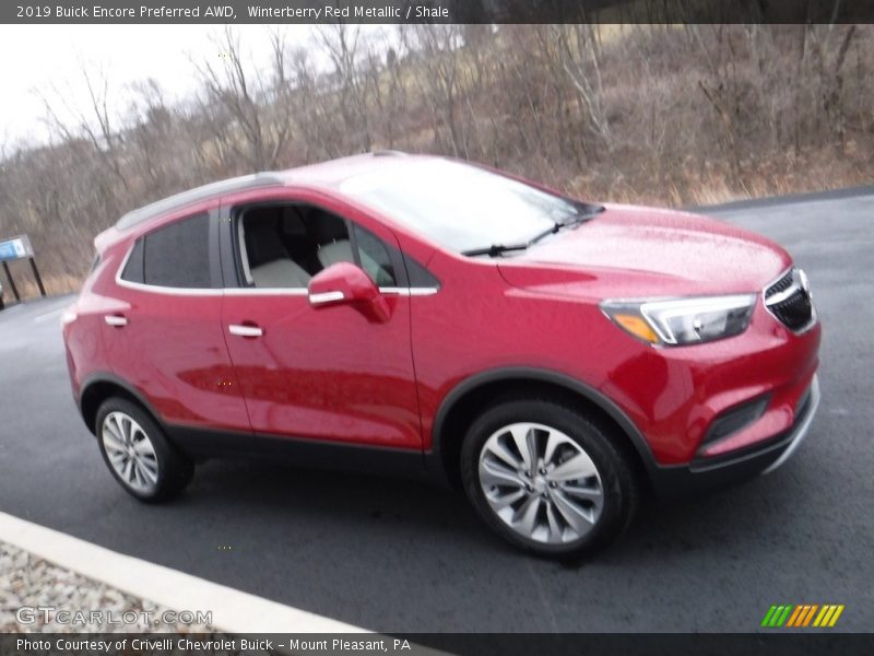 Winterberry Red Metallic / Shale 2019 Buick Encore Preferred AWD