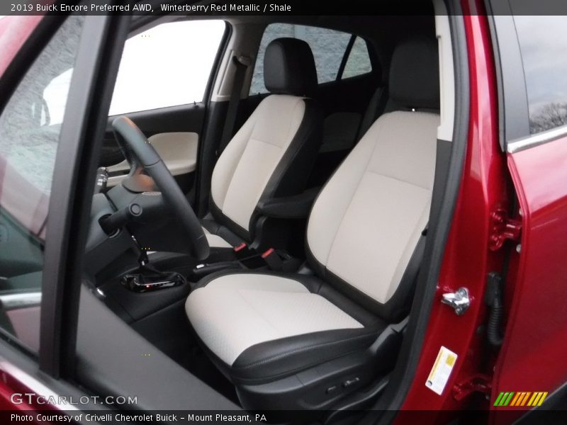 Front Seat of 2019 Encore Preferred AWD