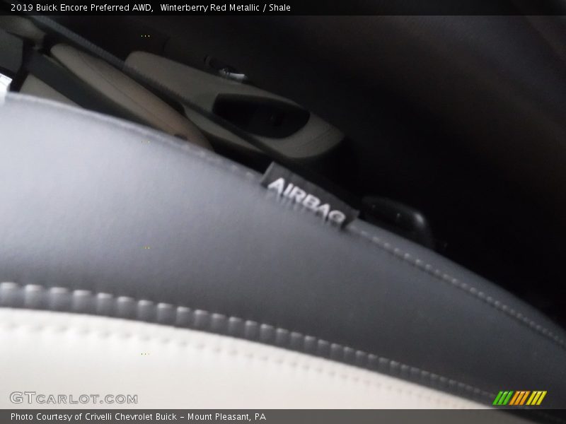 Winterberry Red Metallic / Shale 2019 Buick Encore Preferred AWD