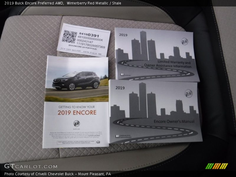 Winterberry Red Metallic / Shale 2019 Buick Encore Preferred AWD