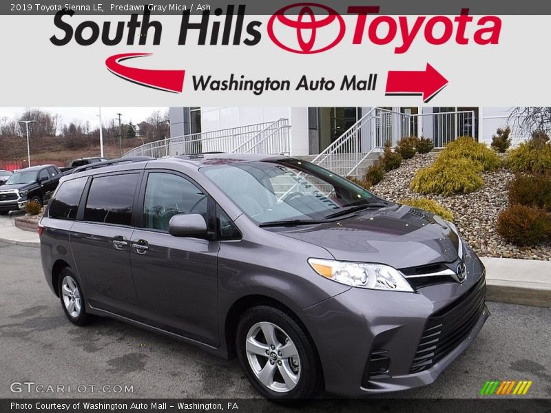 Predawn Gray Mica / Ash 2019 Toyota Sienna LE