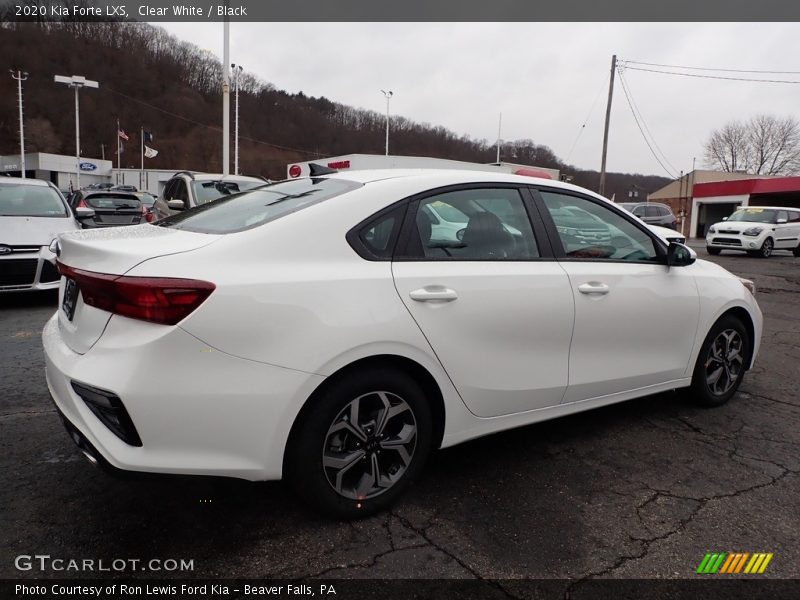 Clear White / Black 2020 Kia Forte LXS