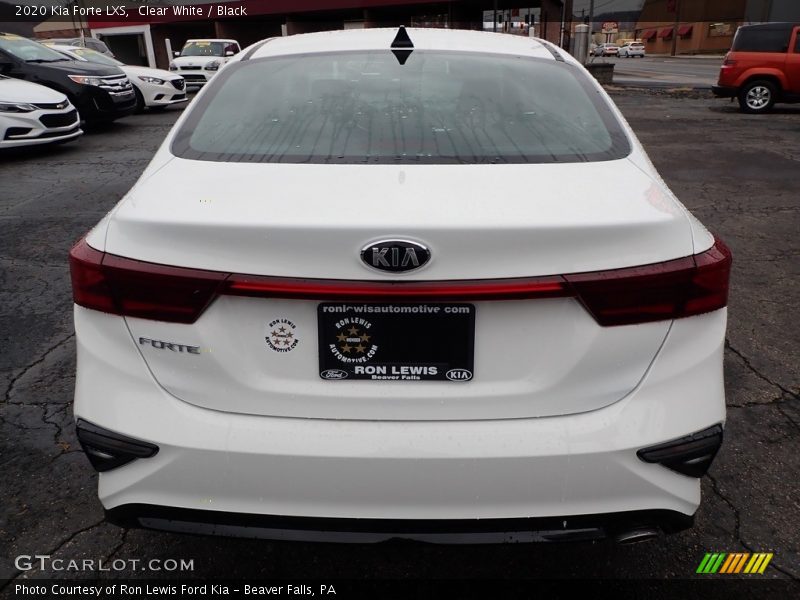 Clear White / Black 2020 Kia Forte LXS