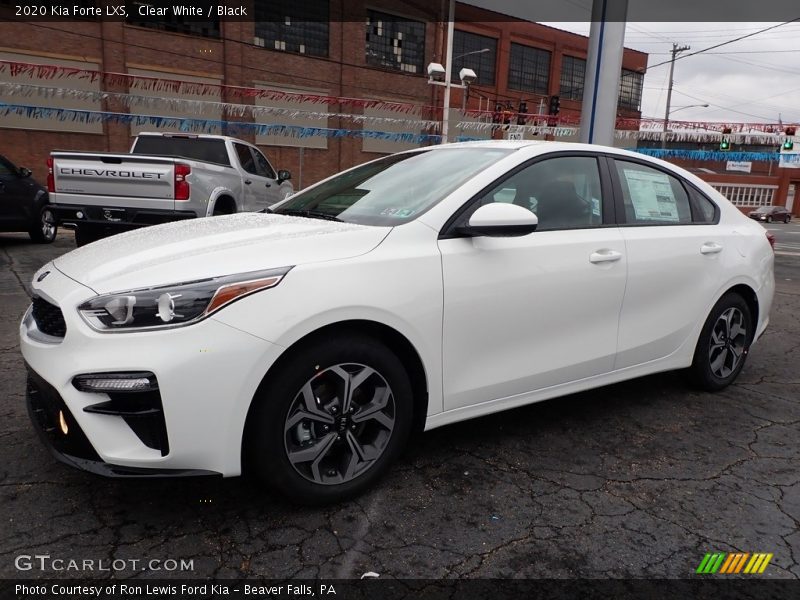 Clear White / Black 2020 Kia Forte LXS