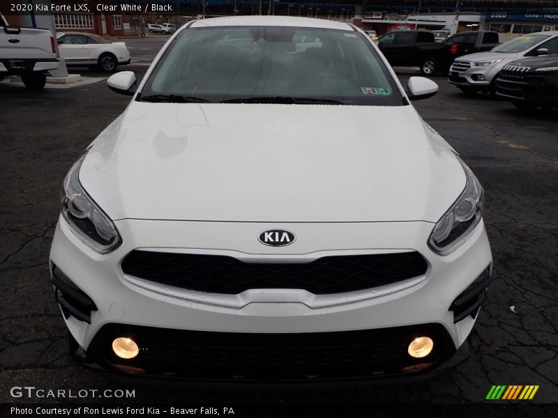 Clear White / Black 2020 Kia Forte LXS
