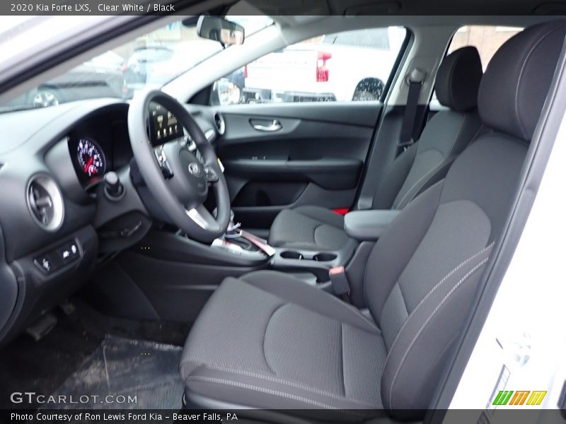 Clear White / Black 2020 Kia Forte LXS