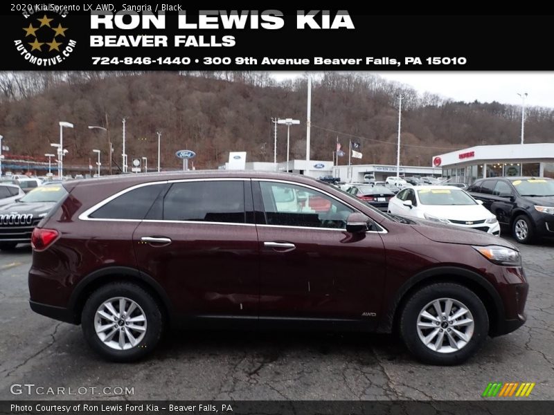 Sangria / Black 2020 Kia Sorento LX AWD