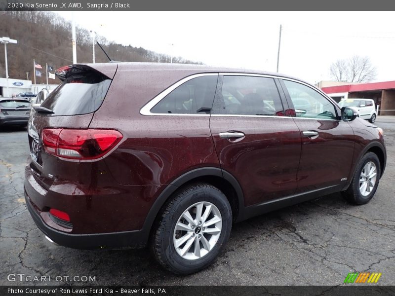 Sangria / Black 2020 Kia Sorento LX AWD