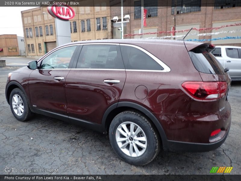 Sangria / Black 2020 Kia Sorento LX AWD