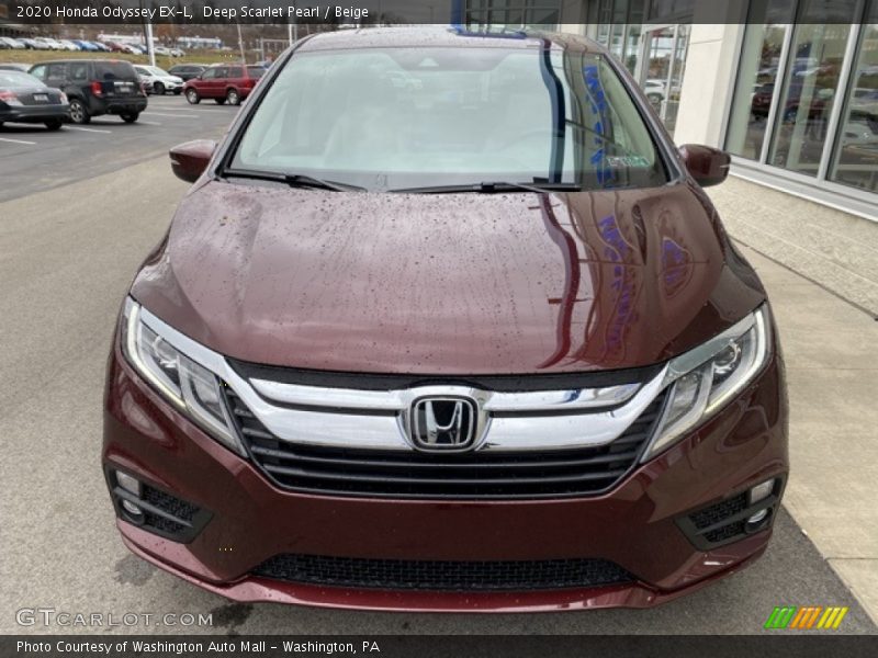 Deep Scarlet Pearl / Beige 2020 Honda Odyssey EX-L
