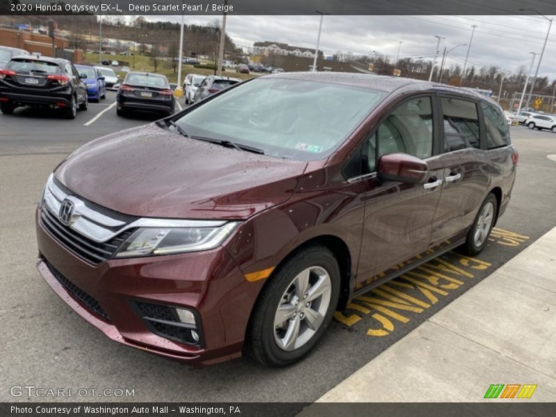Deep Scarlet Pearl / Beige 2020 Honda Odyssey EX-L