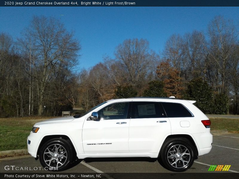 Bright White / Light Frost/Brown 2020 Jeep Grand Cherokee Overland 4x4
