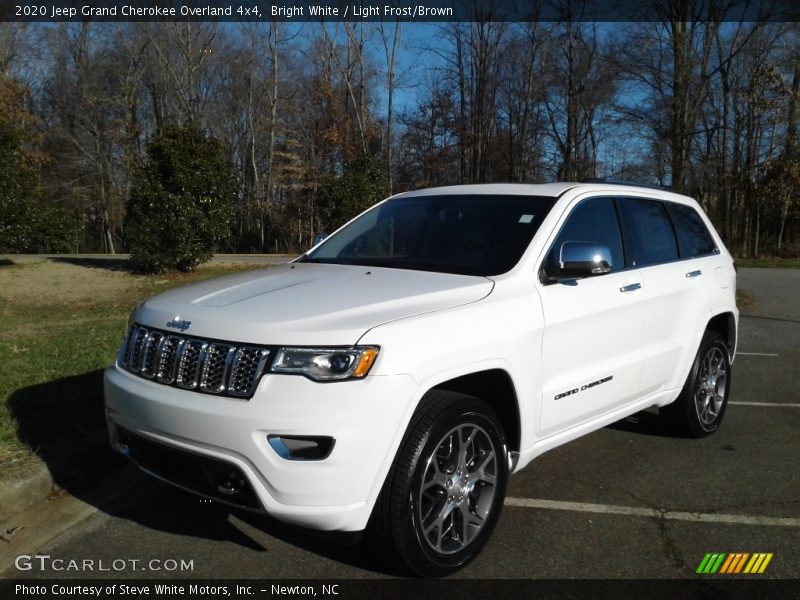 Bright White / Light Frost/Brown 2020 Jeep Grand Cherokee Overland 4x4