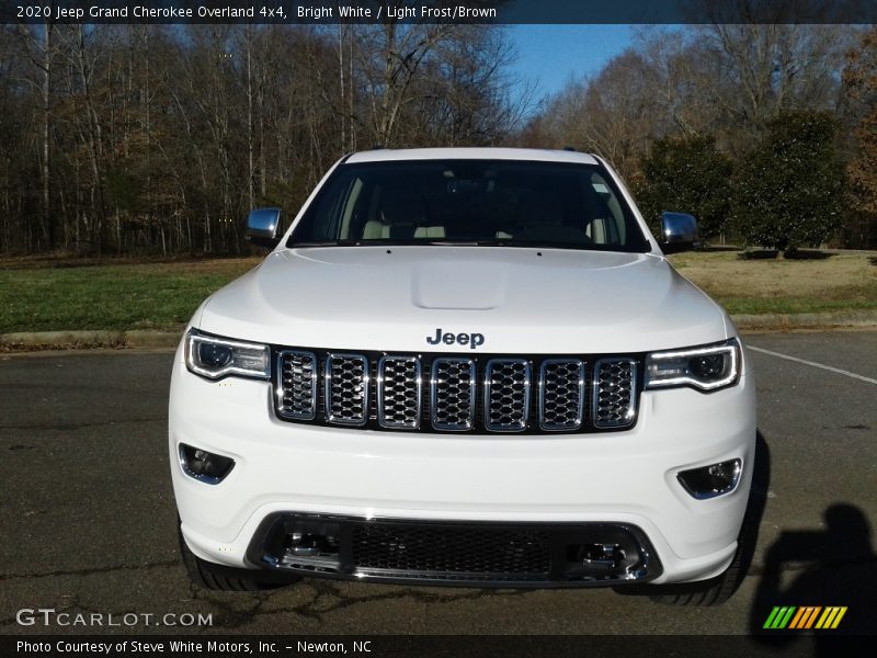 Bright White / Light Frost/Brown 2020 Jeep Grand Cherokee Overland 4x4