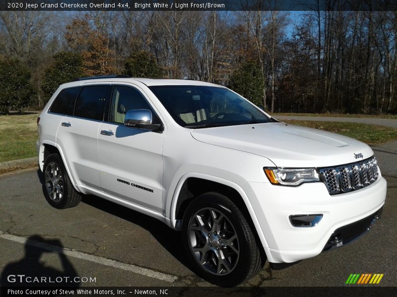 Bright White / Light Frost/Brown 2020 Jeep Grand Cherokee Overland 4x4