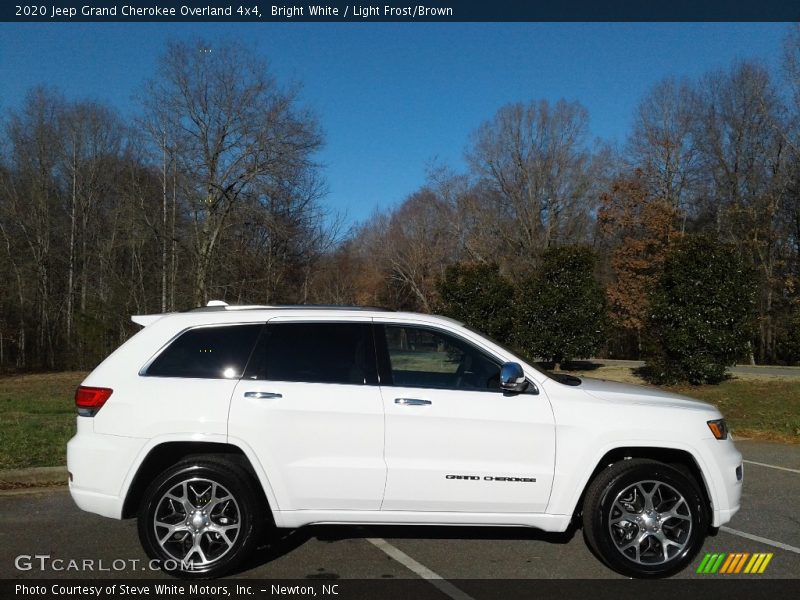Bright White / Light Frost/Brown 2020 Jeep Grand Cherokee Overland 4x4