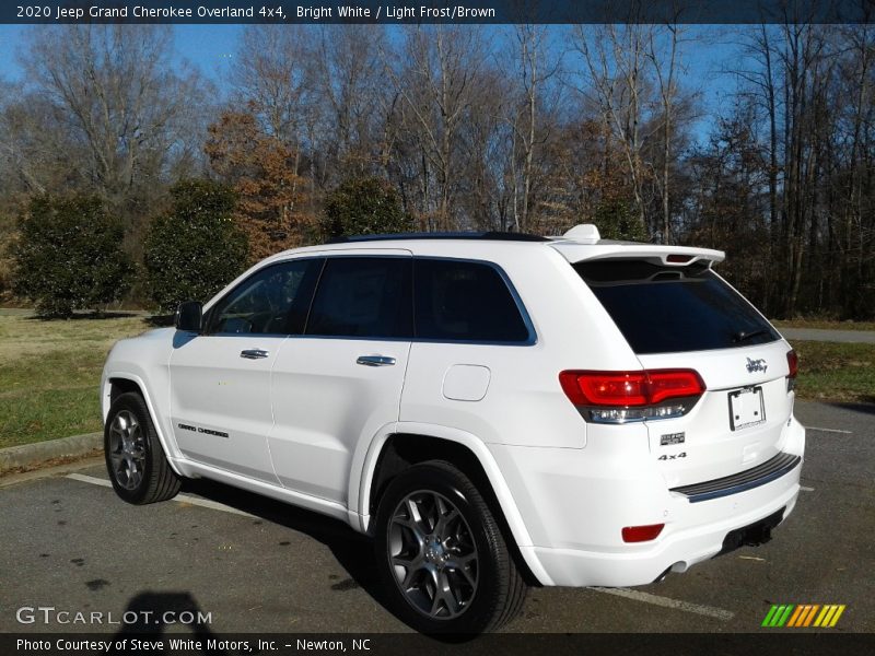 Bright White / Light Frost/Brown 2020 Jeep Grand Cherokee Overland 4x4
