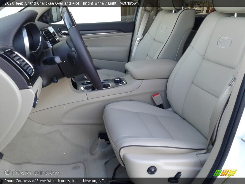 Bright White / Light Frost/Brown 2020 Jeep Grand Cherokee Overland 4x4